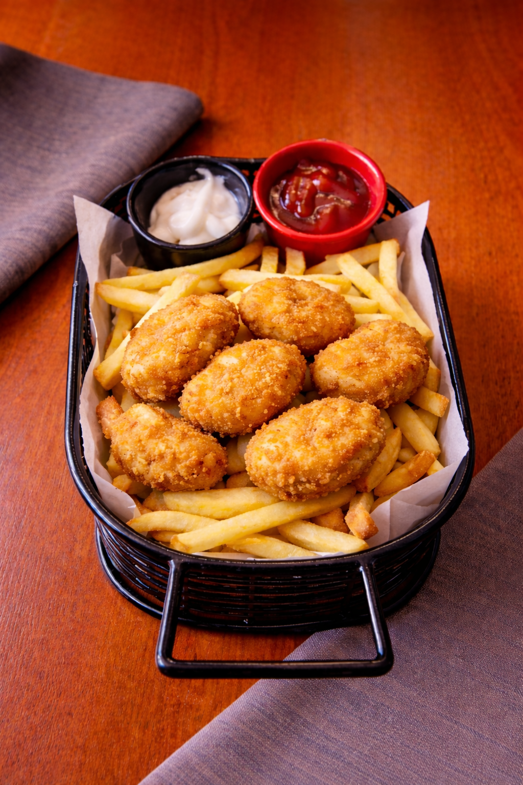 Chicken Nuggets with Fries