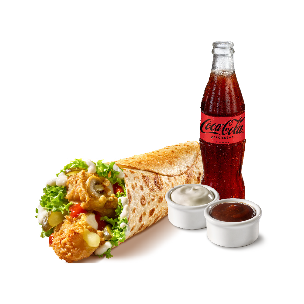 CHICKEN MUSHROOM ROLL MENÜ