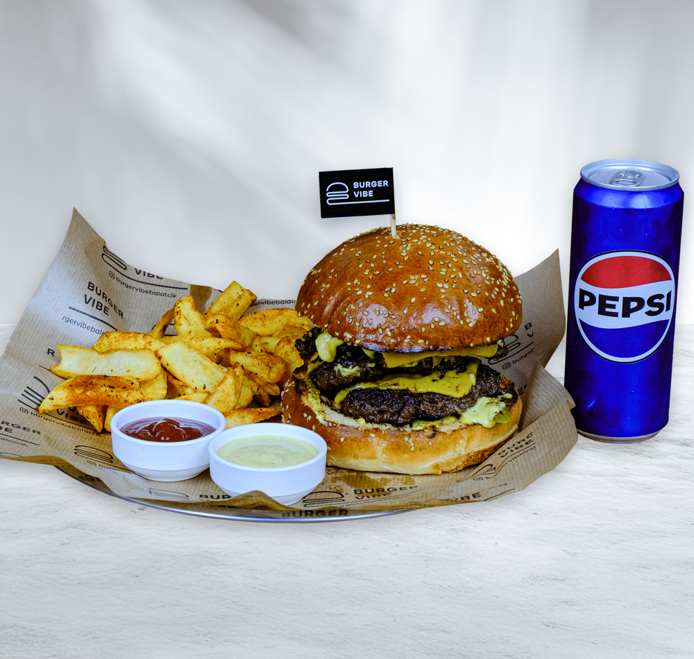 Triplex Burger Menü
