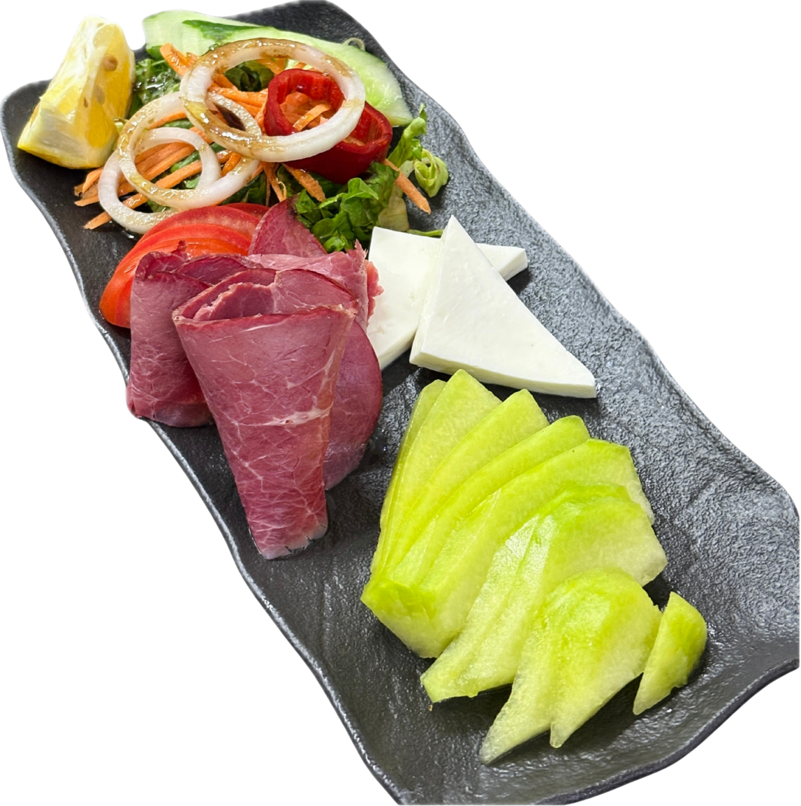 Prosciutto Beef and Melon Salad