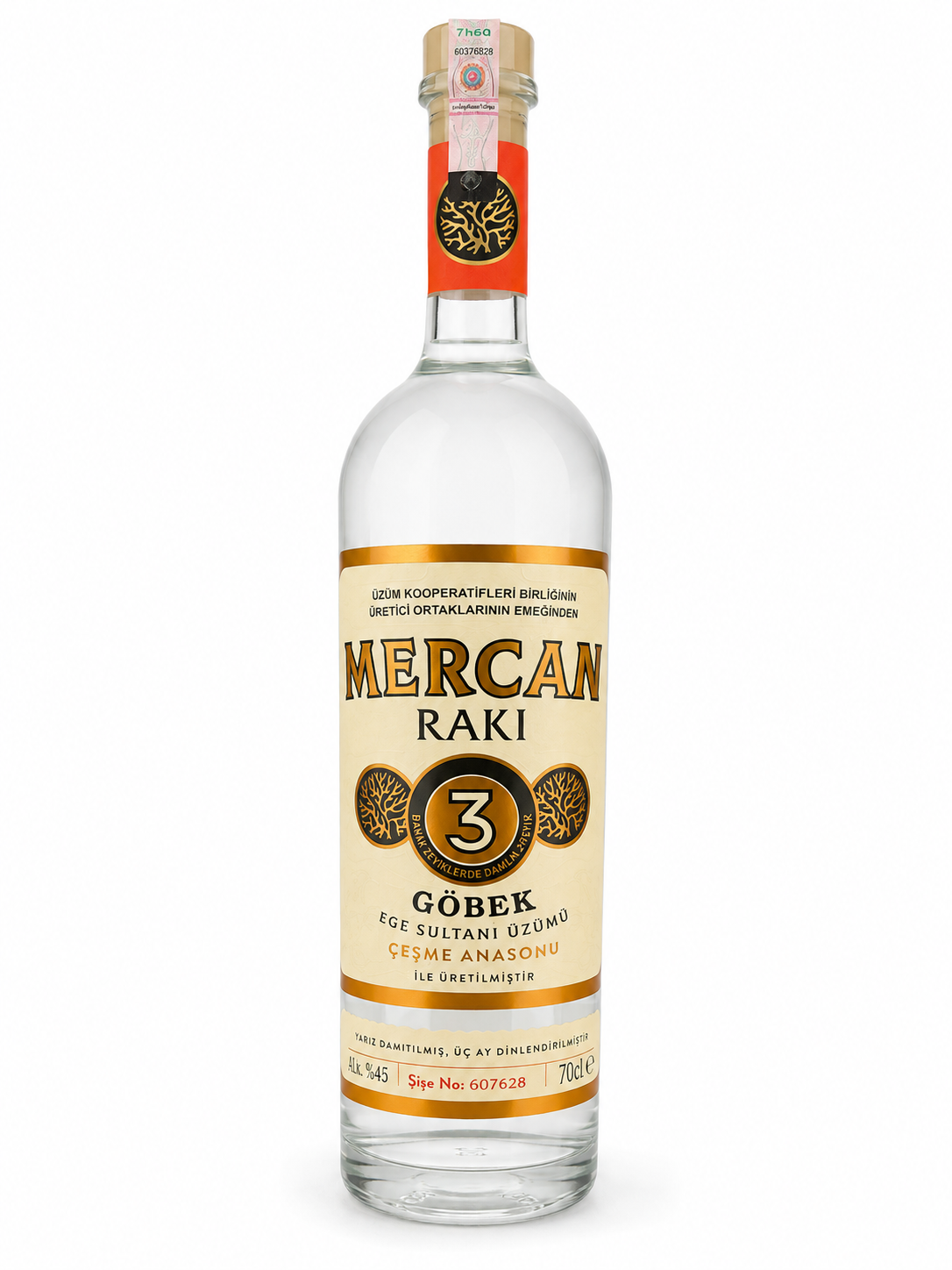 MERCAN GÖBEK RAKI 70 CL