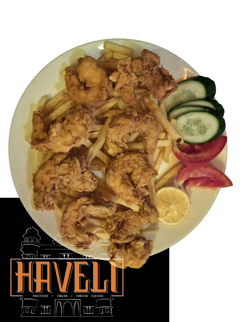 Fried Prawns with Fries