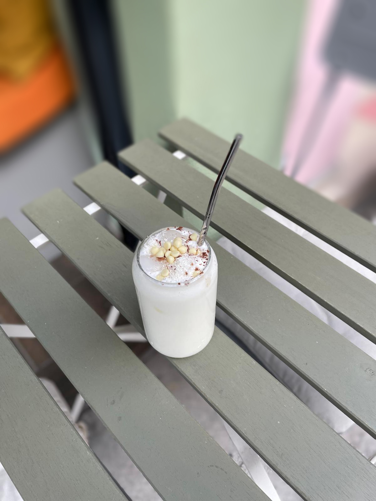 Iced white chocolate