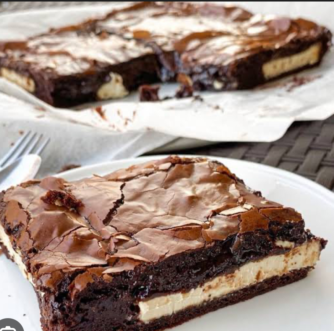 Beyaz çikolatalı brownie