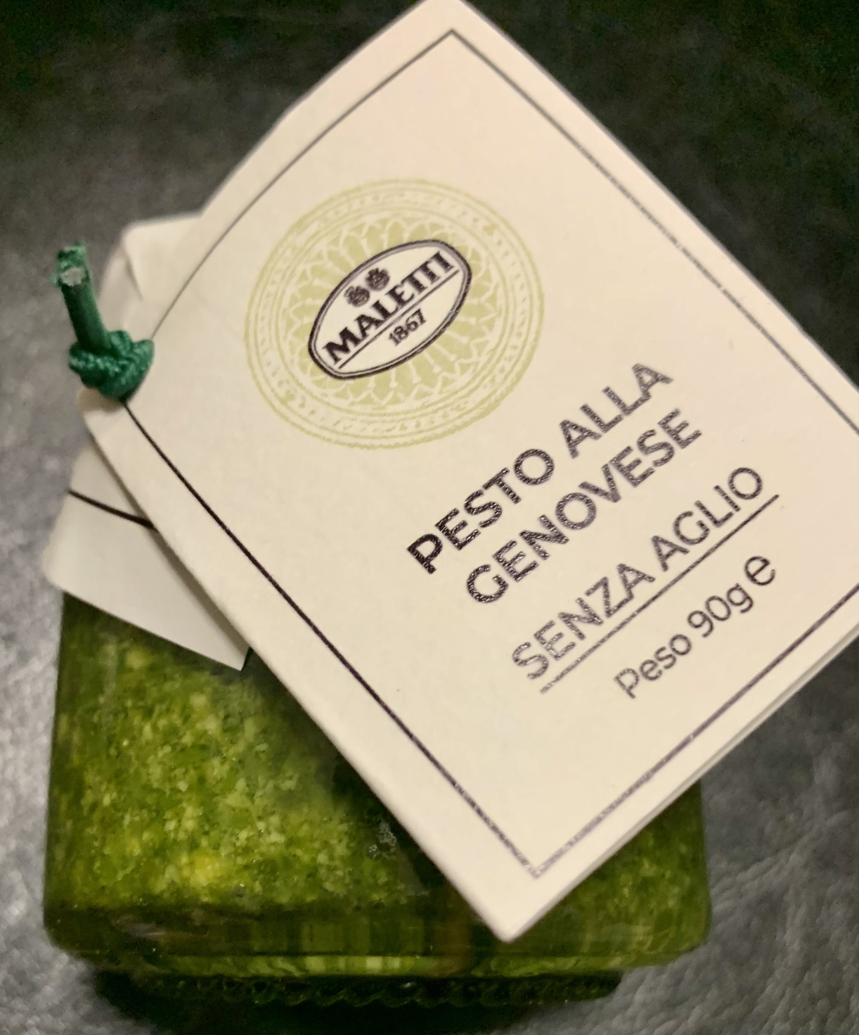 Maletti pesto pasta sauce