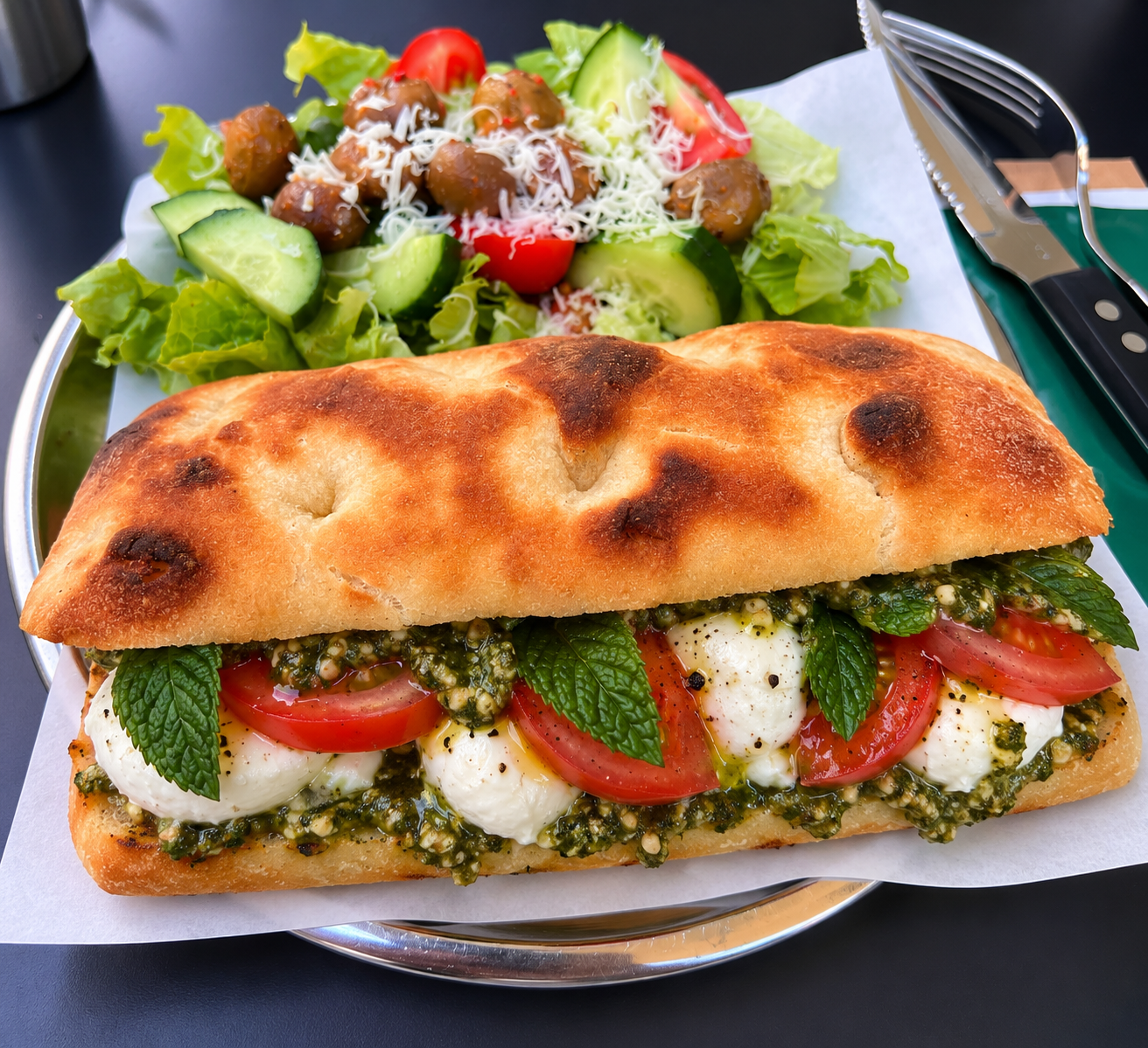 Caprese sandwich
