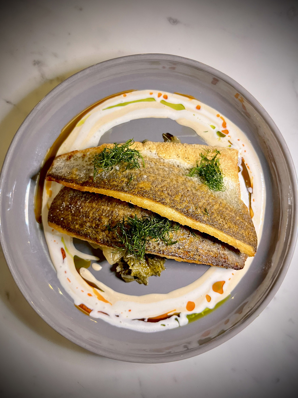 SEA BASS WITH VEGETABLES