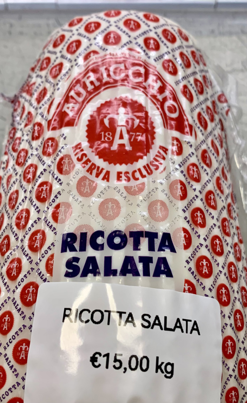 Gennaro Salted ricotta- €15,00 kg