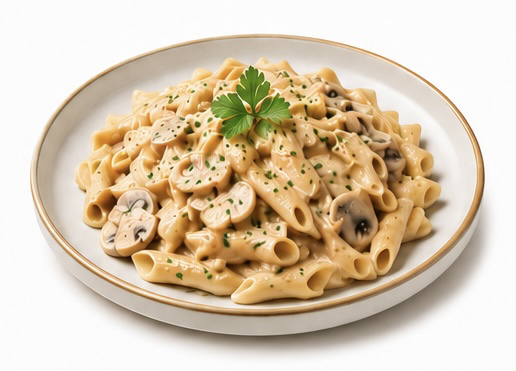 Kremalı Mantarlı Penne 
