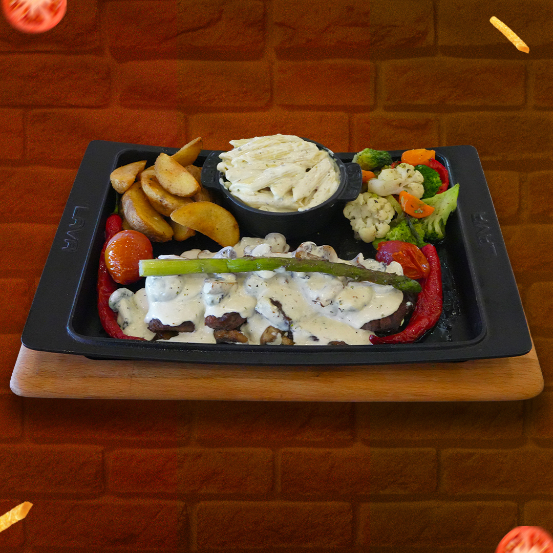 Kremalı Mantarlı Steak