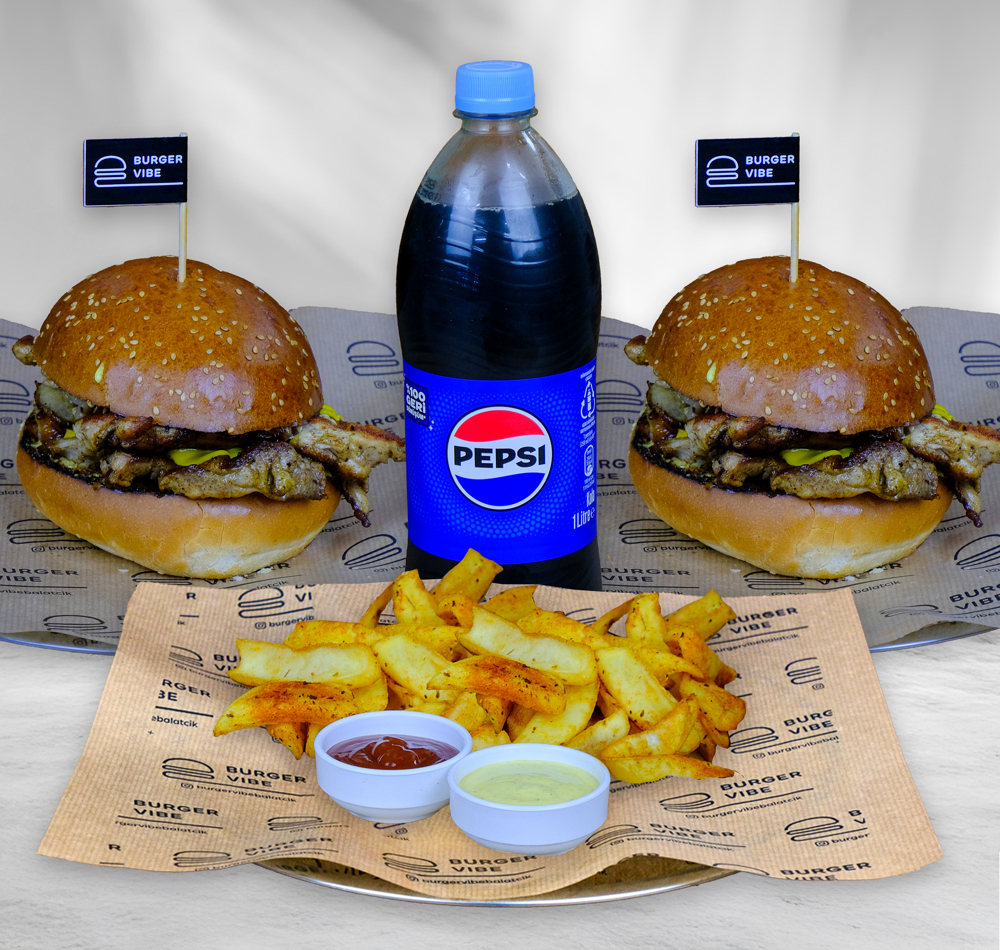 2'li Chicken Dublex Burger Menü