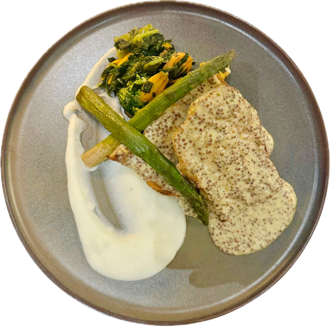 Grilled Chicken with Mustard Seed Sauce