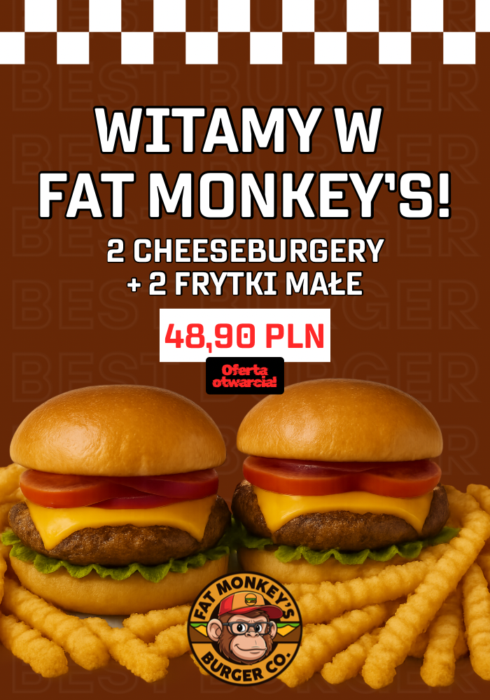 2 CHEESEBURGERY + 2 MAŁE FRYTKI