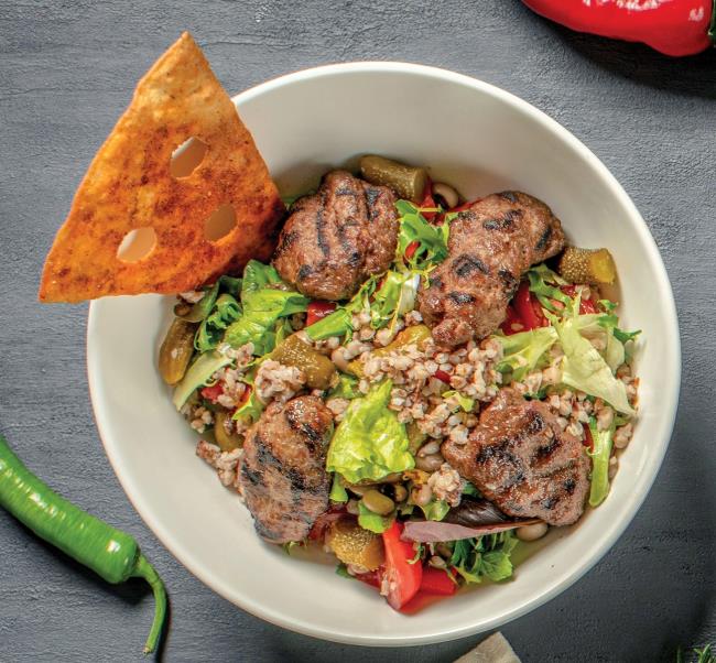 Siyez Bulgur Meatball Salad