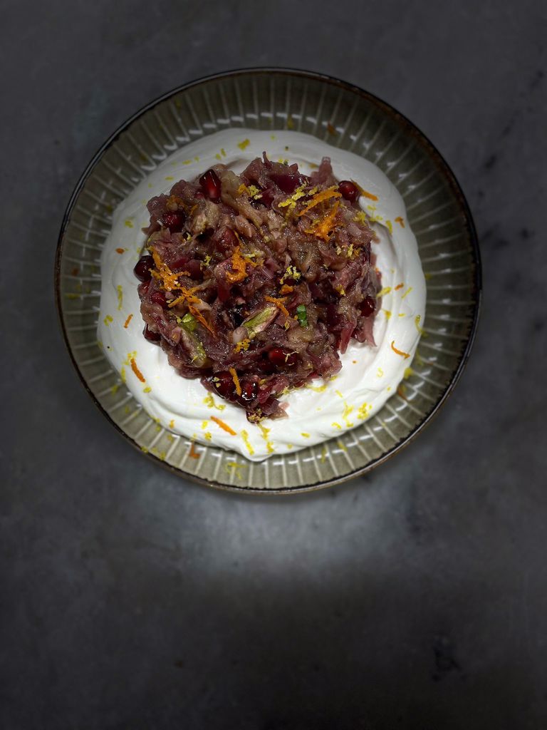 Roasted Eggplant with Pomegranate