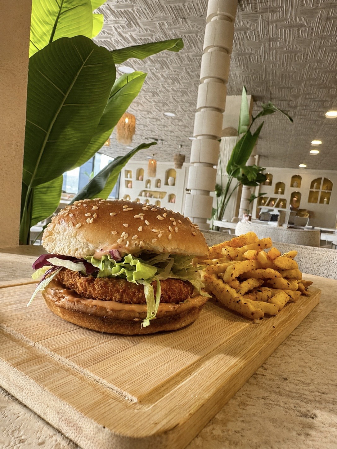 Tavuk Burger - Patates