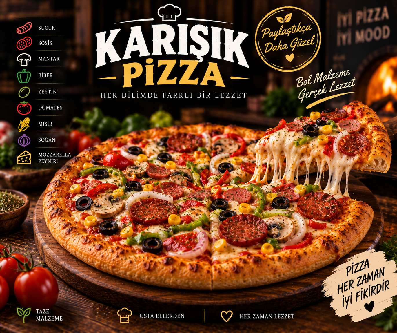 Karışık Pizza