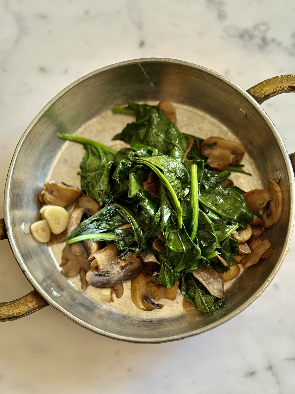 FUNGHI E SPINACI