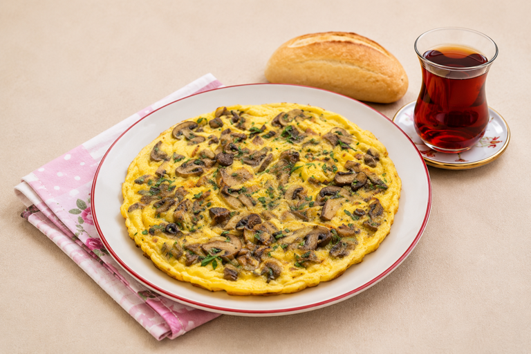 Mantarlı Omlet 