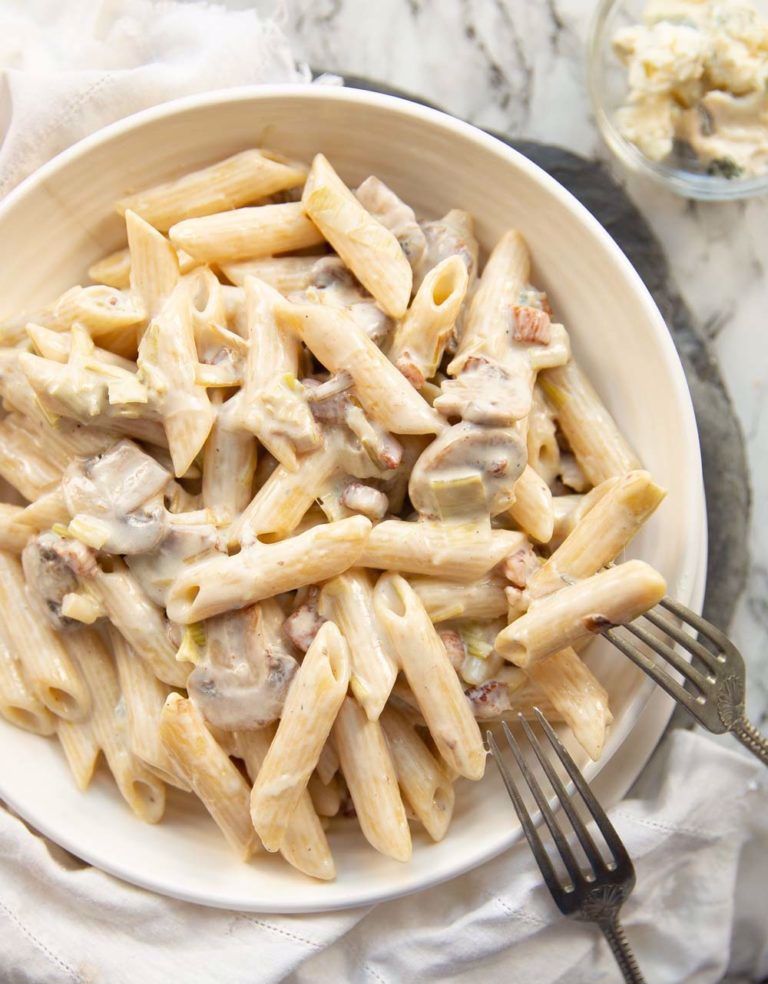 19-) Penne Golgonzola fileto 