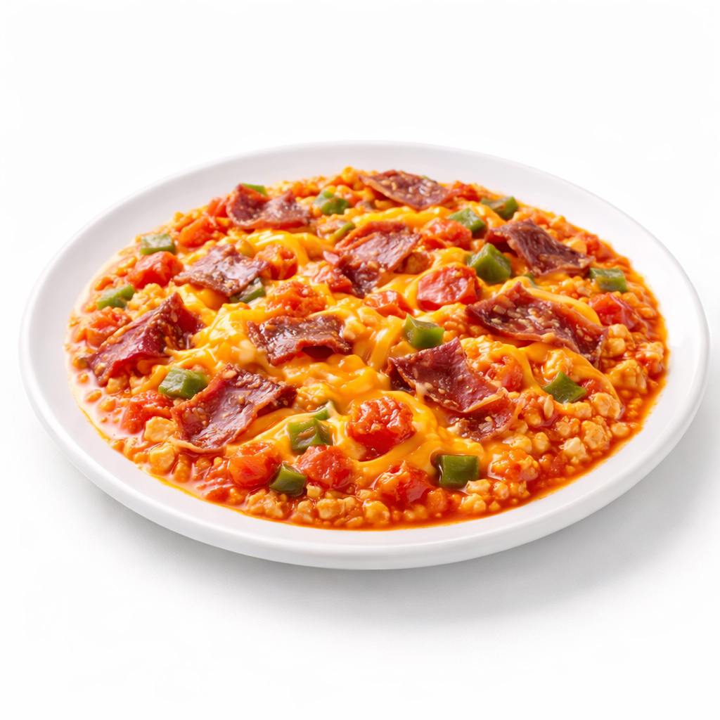 Cheddar Peynirli Pastırmalı Menemen