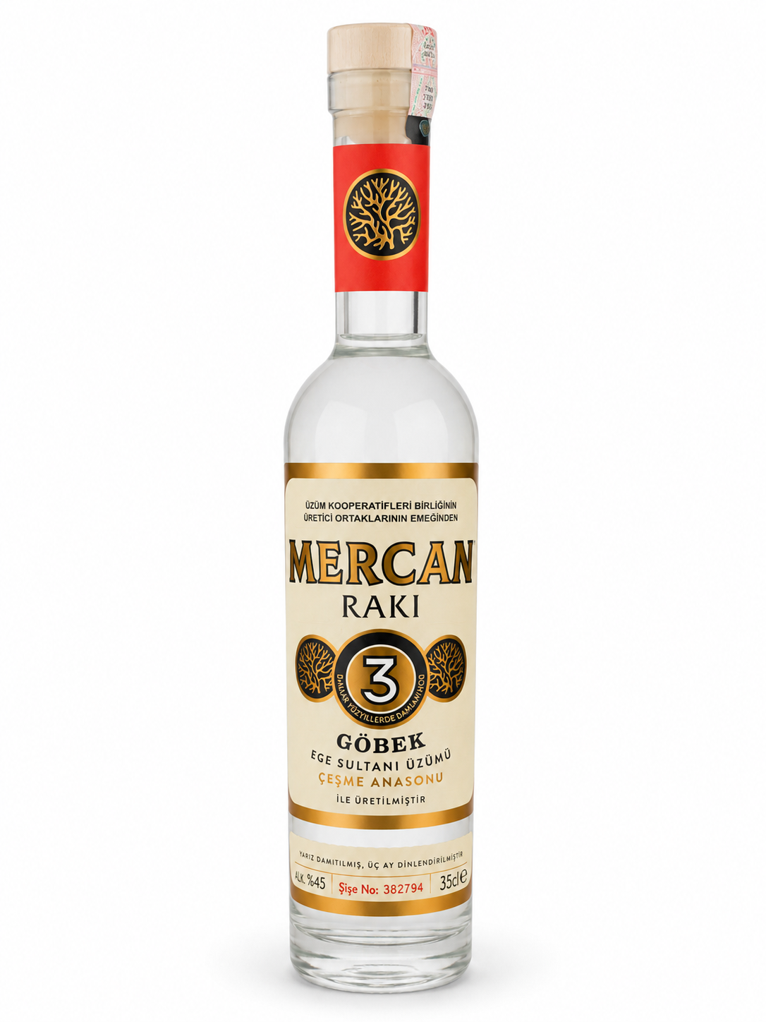 MERCAN GÖBEK RAKI 35 CL