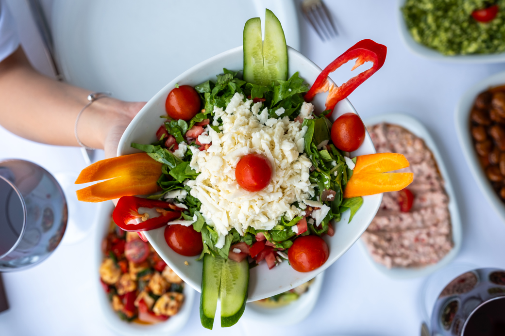 ARUGULA SALAD with CHEESE