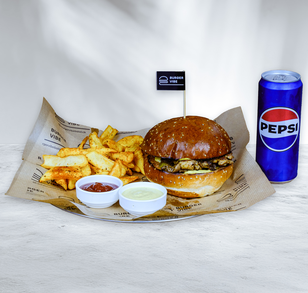Chicken Cheesburger Menü