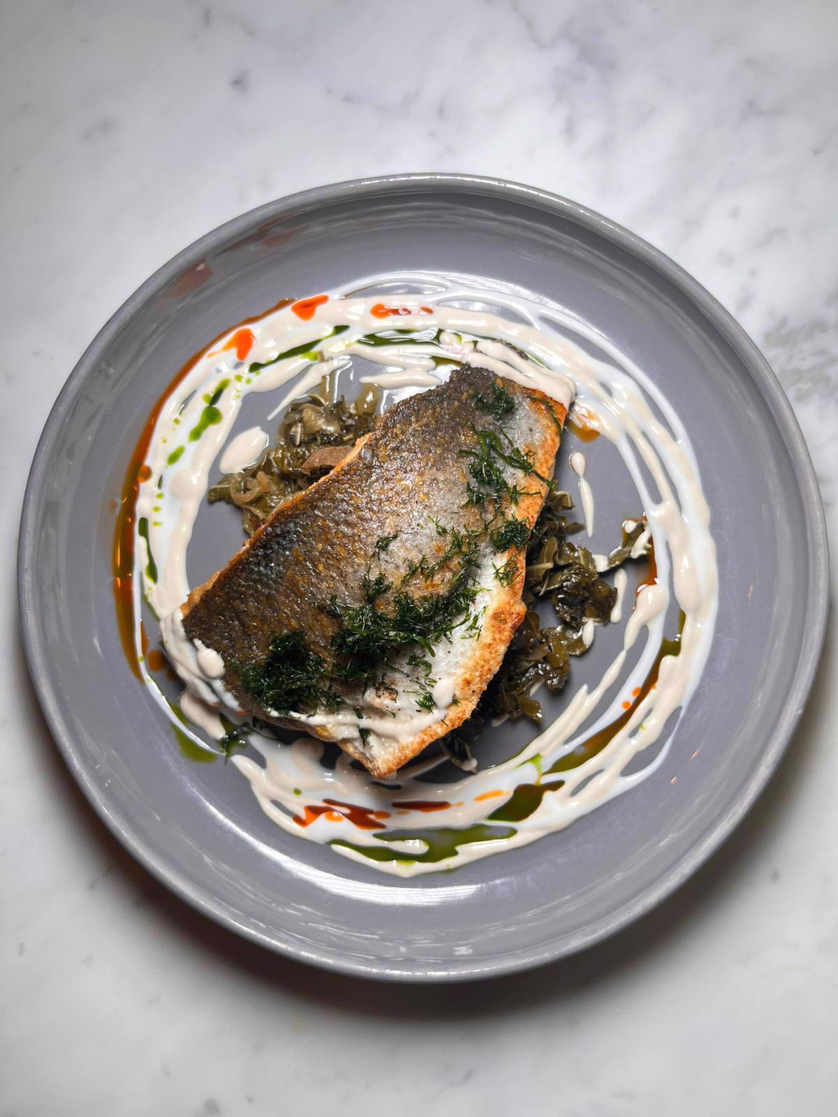 SEA BASS WITH VEGETABLES