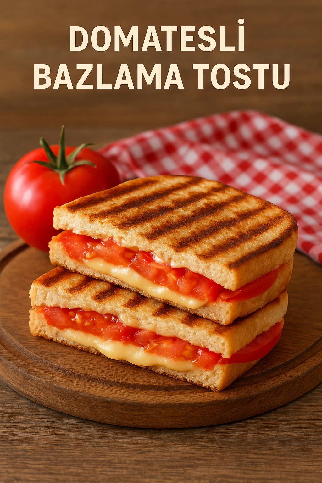 Domatesli Bazlama Tost