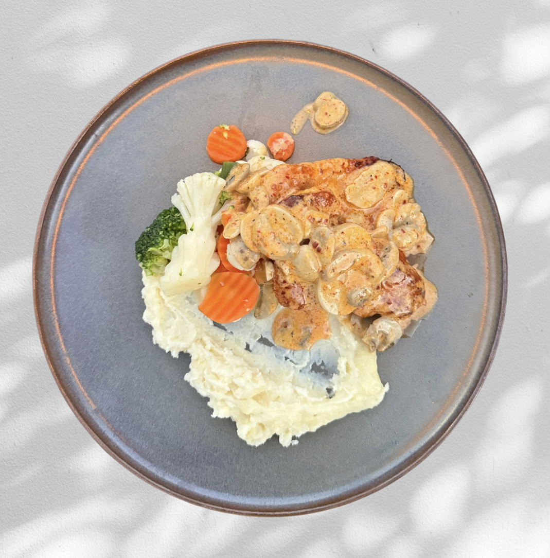 Grilled Chicken with Mushroom Sauce