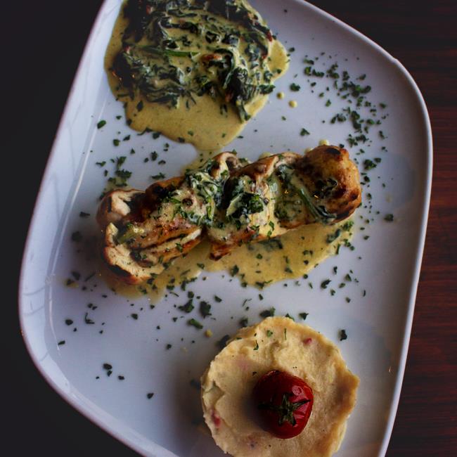 MUSHROOM STUFFED CHICKEN