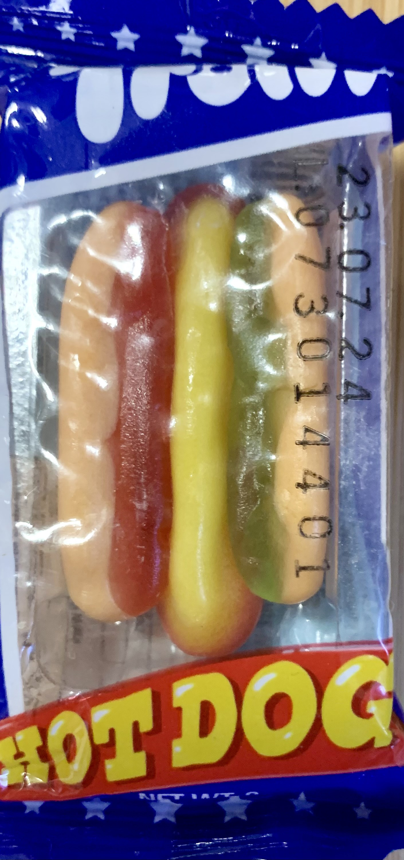 Trolli gummy hot dogs €,50
