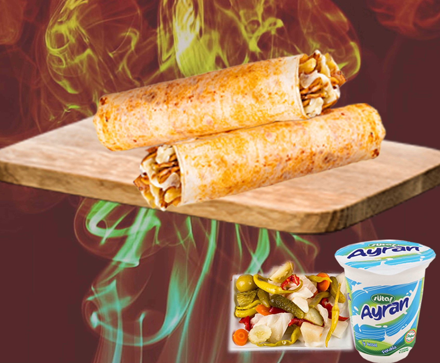 Kaşarlı Zurna Tavuk Dürüm