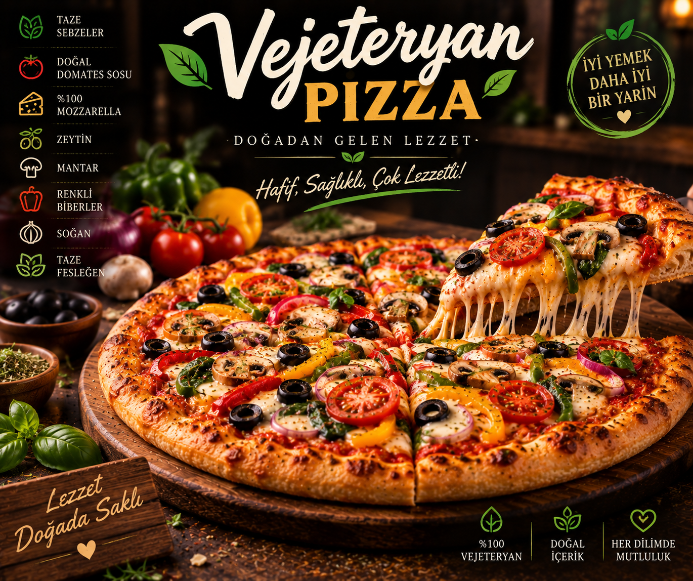 Vejeteryan Pizza