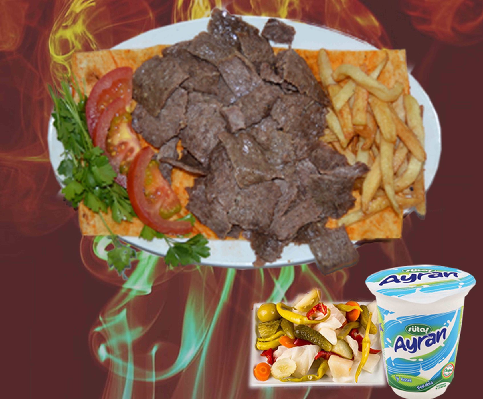 Karışık Döner Servis Menü