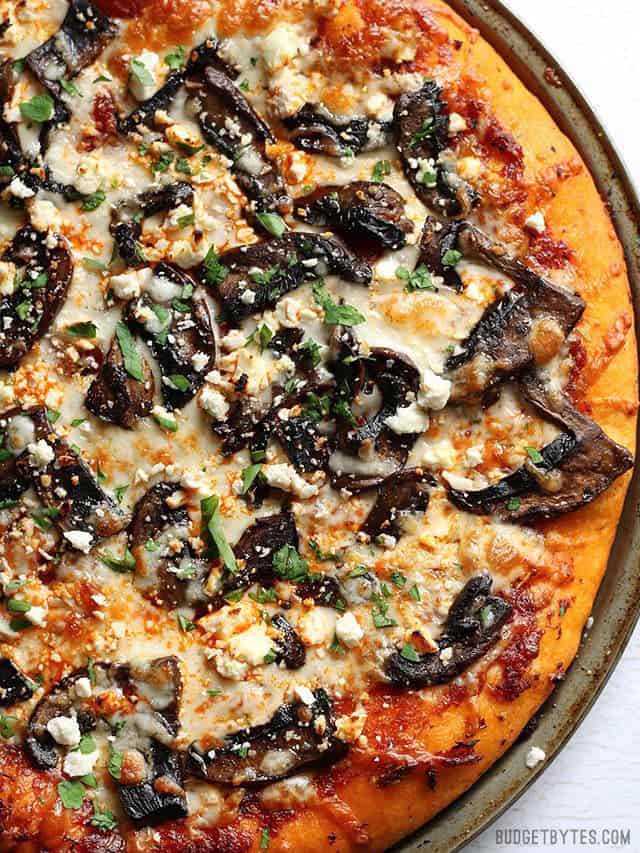 Portabello pizza