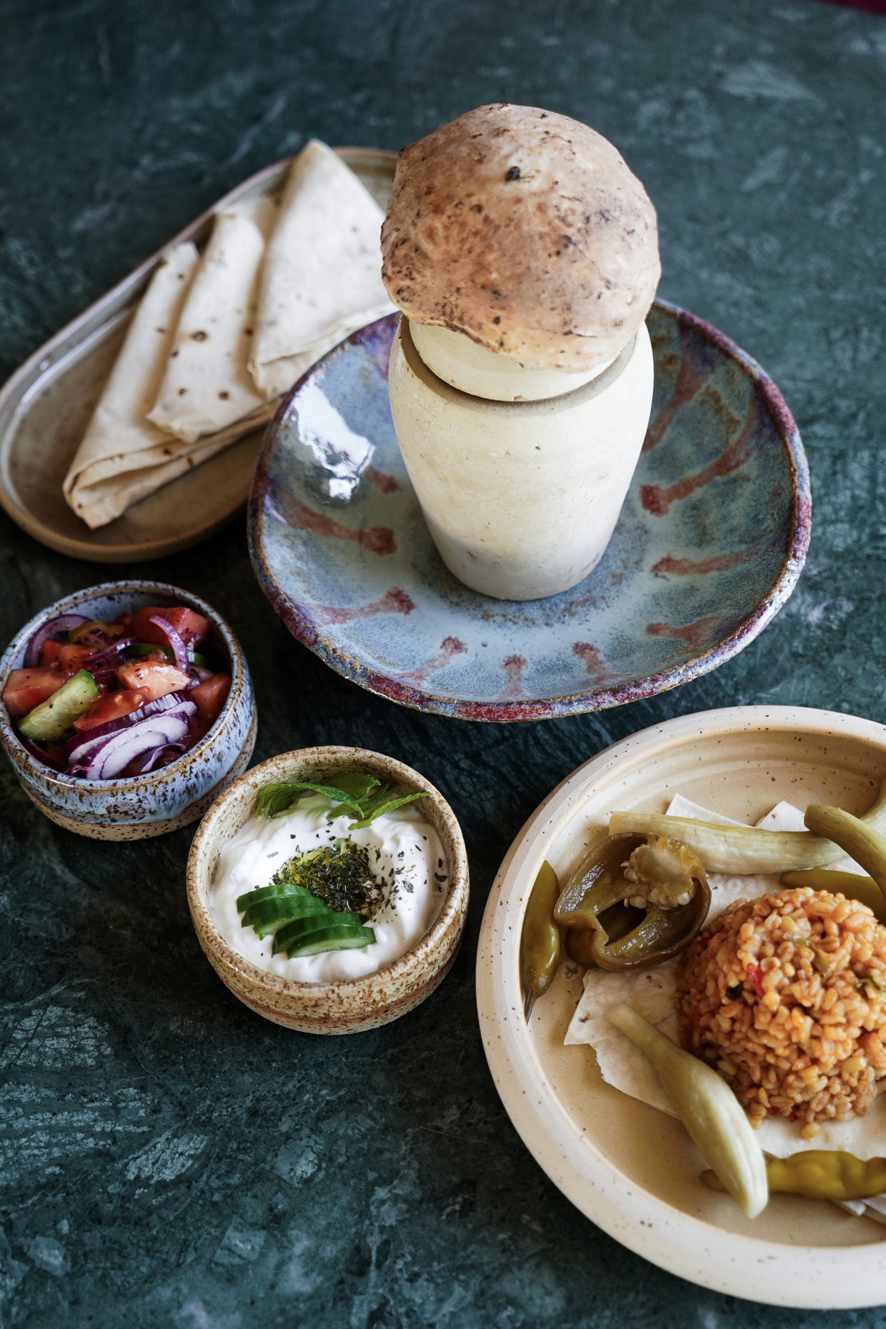 Pottery Kebab with Anatolian Set