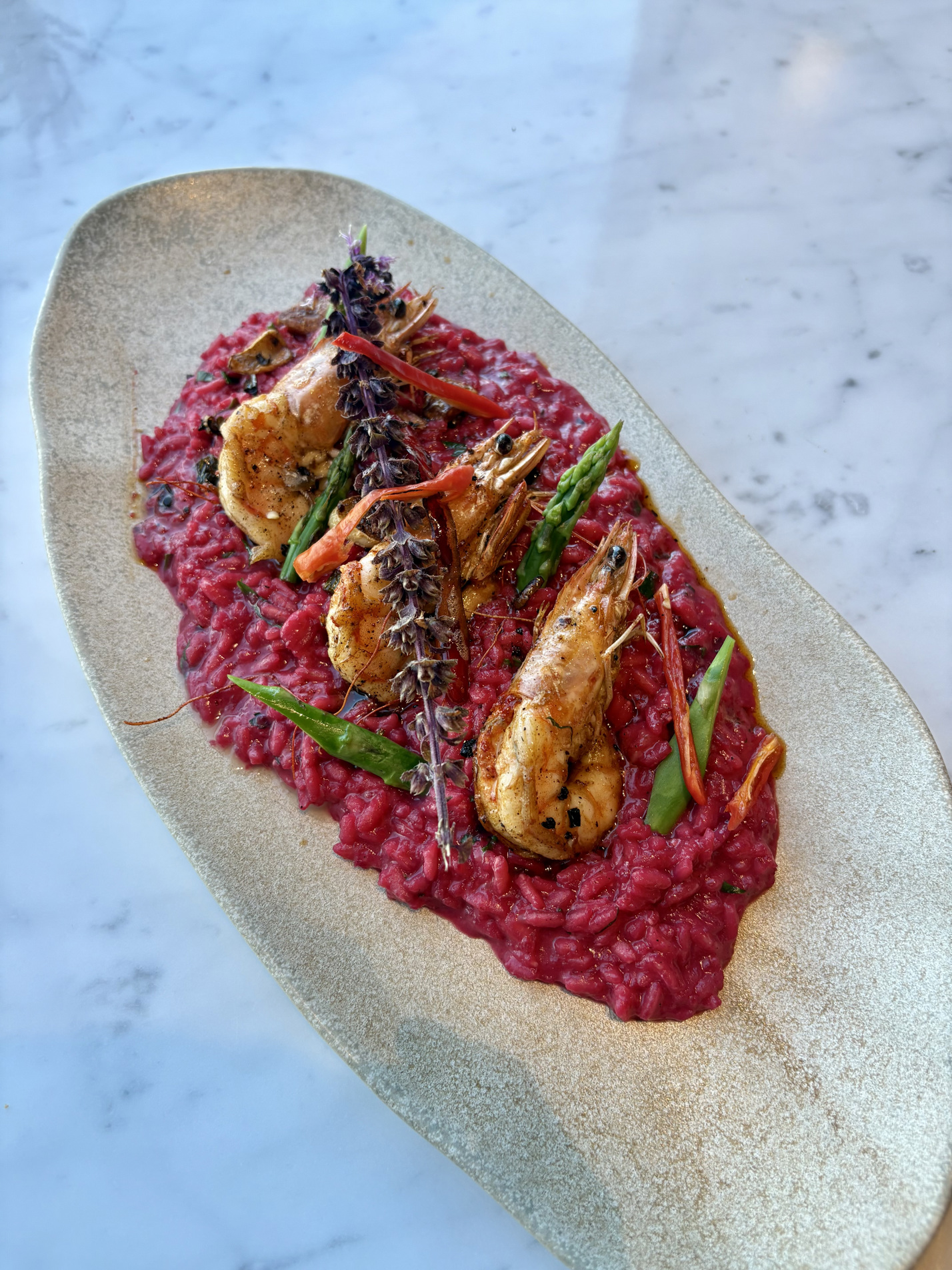 RISOTTO GAMBERI E ASPARAGI
